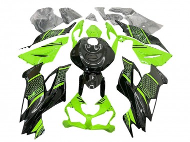 Carena Moto Kawasaki ZX6R 2019-2022 - Verde Nero Honeycomb Economici