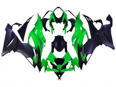 Carena Moto Kawasaki ZX6R 2019-2022 - Verde Nero Opaco Economici
