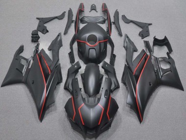 Carena Moto Yamaha YZF R3/R25 2019-2021 - Nero Opaco Rosso Economici