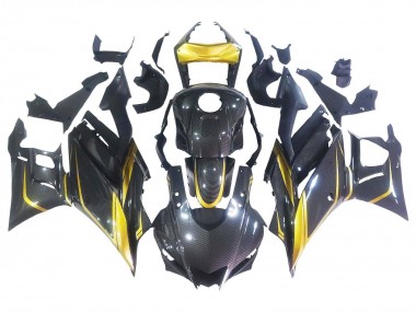 Carena Moto Yamaha YZF R3/R25 2019-2021 - Oro Nero Fibra di Carbonio Economici