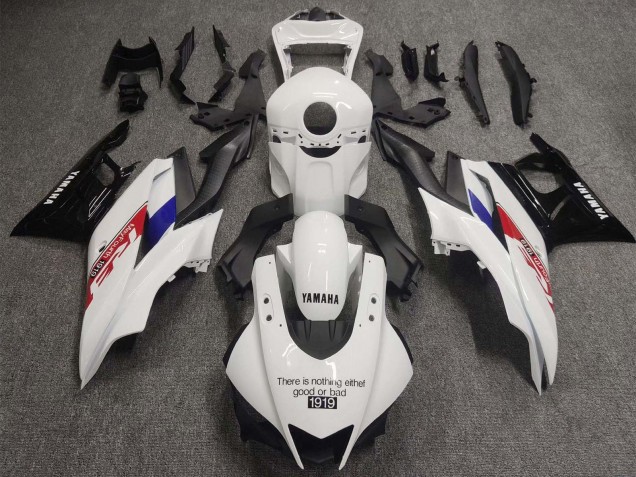 Carena Moto Yamaha YZF R3/R25 2019-2021 - Bianco Rosso Blu Nero Fibra di Carbonio 1919