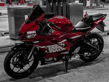 Carena Moto Yamaha YZF R3/R25 2019-2021 - Rosso Scuro Bianco Argento Nero Valsir Economici