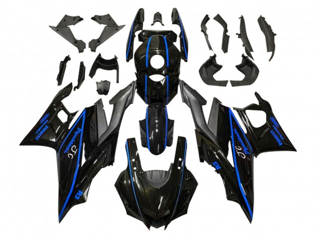 Carena Moto Yamaha YZF R3/R25 2019-2021 - Nero Lucido Blu Nero Opaco
