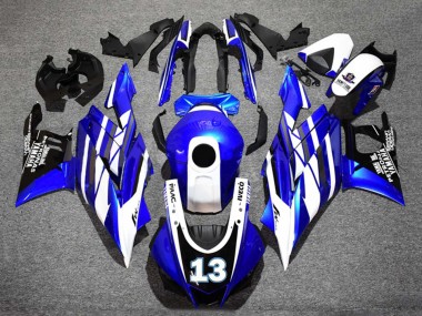 Carena Moto Yamaha YZF R3/R25 2019-2021 - Blu Bianco Nero Yamalube Petronas 13 Economici