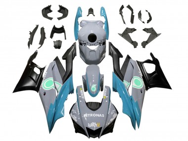 Carena Moto Yamaha YZF R3/R25 2019-2021 - Nardo Grigio Blu Nero Petronas Economici