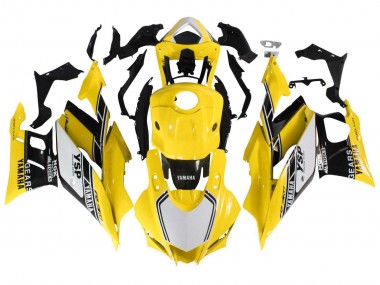 Carena Moto Yamaha YZF R3/R25 2019-2021 - Giallo Bianco Nero Banda Economici