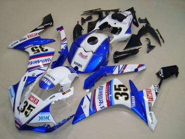 Carena Moto Yamaha YZF R1 2007-2008 - Bianco Blu Rosso Nero Volvo Sterilgarda Yamalube Fimer 35 Economici