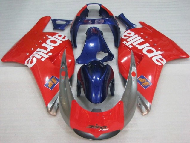 Carena Moto Aprilia RS250 1995-1997 - Rosso Argento Blu Bianco