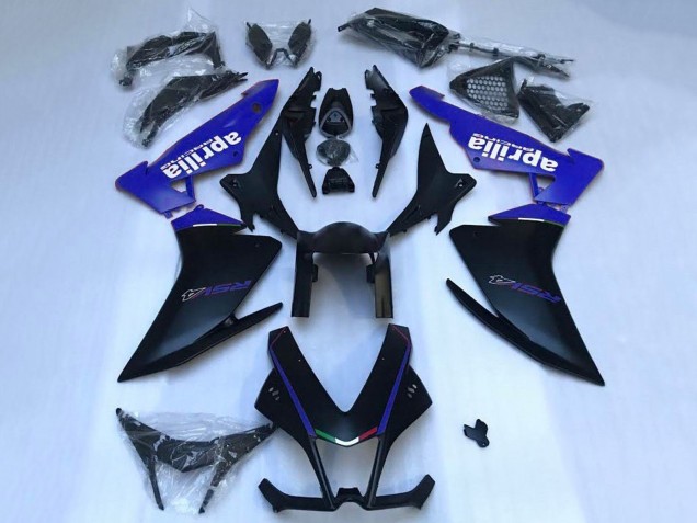 Carena Moto Aprilia RSV4 1000 2009-2015 - Nero Opaco Blu