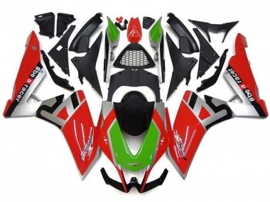 Carena Moto Aprilia RSV4 1000 2009-2015 - Rosso Argento Verde Nero Economici