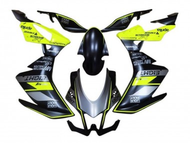 Carena Moto Aprilia RSV4 1000 2016-2020 - Nero Opaco Grigio Giallo Economici
