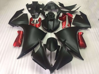 Carena Moto Yamaha YZF R1 2012-2014 - Nero Opaco Lucido Rosso Economici