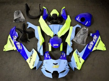 Carena Moto Kawasaki ZX10R 2021-2025 - Blu Giallo GYTR 46 Economici