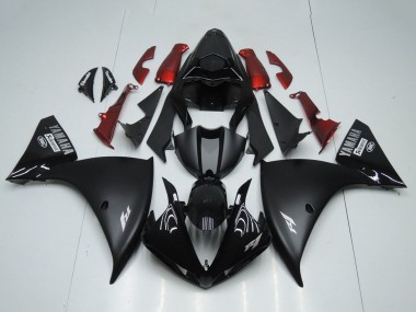 Carena Moto Yamaha YZF R1 2012-2014 - Nero Lucido Nero Opaco Rosso Economici