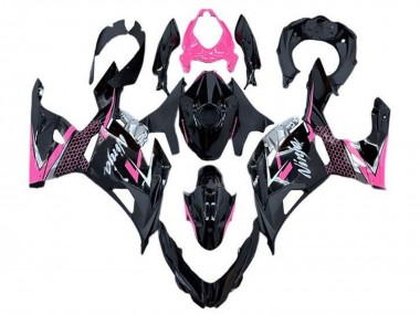 Carena Moto Kawasaki Ninja 400 2018-2024 - Nero Lucido Rosa Bianco Economici