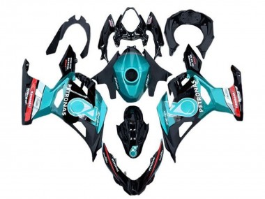 Carena Moto Kawasaki Ninja 400 2018-2024 - Azzurro Chiaro Rosso Nero Petronas Economici