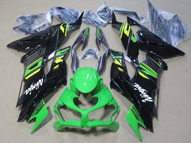 Carena Moto Kawasaki ZX6R 2019-2022 - Verde Giallo Nero Lucido Economici