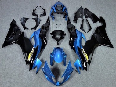 Carena Moto Kawasaki ZX6R 2019-2022 - Blu Nero Lucido Giallo Economici