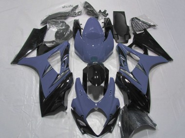 Carena Moto Suzuki GSXR 1000 2007-2008 - Argento Blu Nero Lucido Economici