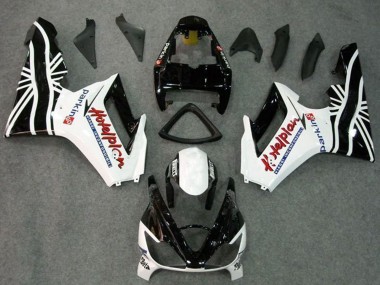 Kit Carena Moto Triumph Daytona 675 Triple 2006-2008 - Bianco Nero Lucido Economici