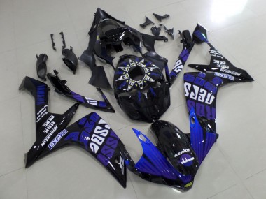 Carena Moto Yamaha YZF 1000 R1 2007-2008 - Nero Blu Viola Bianco Rossi Economici