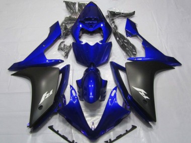 Carena Moto Yamaha YZF 1000 R1 2007-2008 - Blu Nero Opaco Economici