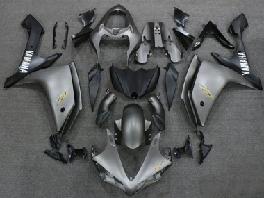 Carena Moto Yamaha YZF 1000 R1 2007-2008 - Argento Scuro Nero Opaco Economici