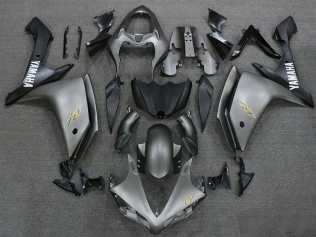 Carena Moto Yamaha YZF 1000 R1 2007-2008 - Argento Scuro Nero Opaco