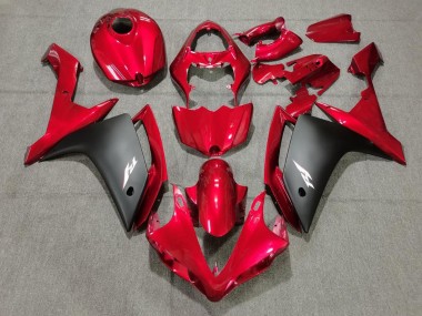 Carena Moto Yamaha YZF 1000 R1 2007-2008 - Rosso Nero Opaco Economici