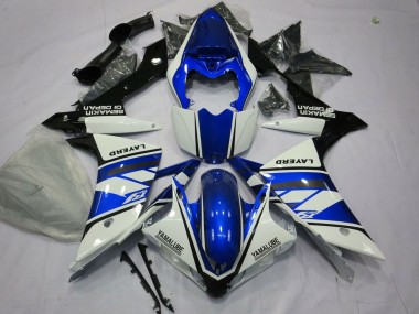 Carena Moto Yamaha YZF 1000 R1 2007-2008 - Bianco Blu Nero Layerd Economici