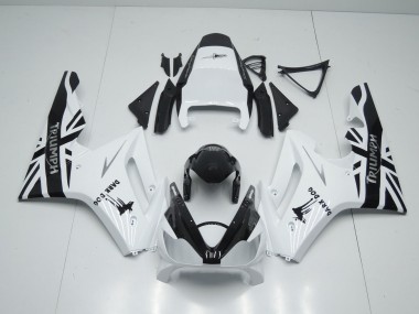 Carena Moto Triumph Daytona 675 Triple 2006-2008 - Bianco Nero Lucido Dark Dog Economici