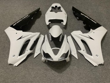 Carena Moto Triumph Daytona 675 Triple 2006-2008 - Bianco Nero Lucido Economici