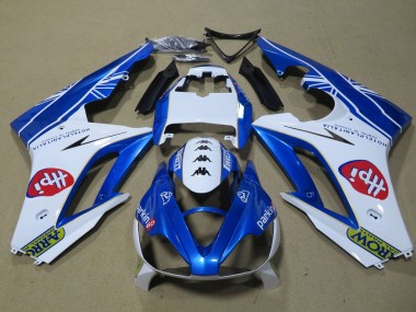 Carena Moto Triumph Daytona 675 Triple 2006-2008 - Bianco Blu Economici