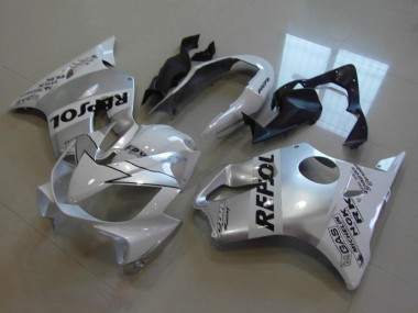 Carena Moto Honda CBR600 F4i 2004-2007 - Bianco Argento Nero Repsol Economici
