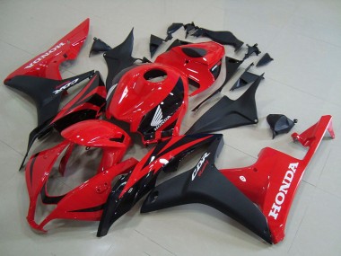 Carena Moto Honda CBR600RR 2007-2008 - Rosso Nero Opaco OEM Stile Economici
