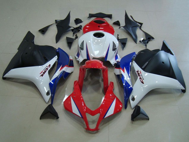 Carena Moto Honda CBR600RR 2009-2012 - Bianco Rosso Blu Nero Opaco