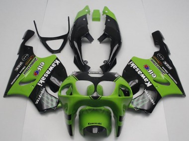 Carena Moto Kawasaki ZX7R 1996-2003 - Verde Nero Lucido Mostro Elf Economici