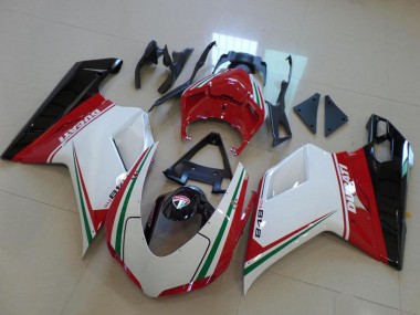 Carena Moto Ducati 848 2007-2014 - Bianco Rosso Verde Nero Lucido Economici