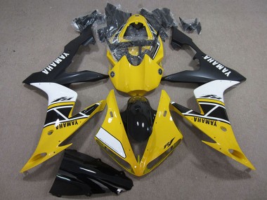 Carena Moto Yamaha YZF R1 2004-2006 - Giallo Bianco Nero Economici