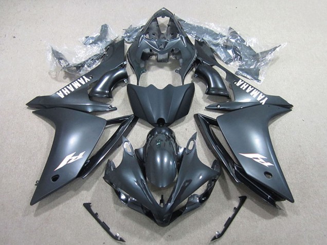 Carena Moto Yamaha YZF R1 2007-2008 - Nero Opaco Bianco Decal