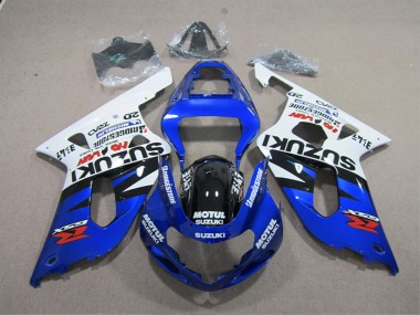 Carena Moto Suzuki GSXR 600 2001-2003 - Bianco Blu Nero Motul Economici