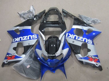 Carena Moto Suzuki GSXR 1000 2000-2002 - Blu Argento Nero Rosso Bianco Decal Economici