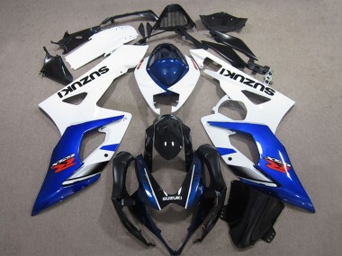 Kit Carena Moto ABS Suzuki GSXR 1000 2005-2006 - Bianco Blu Nero Lucido Economici