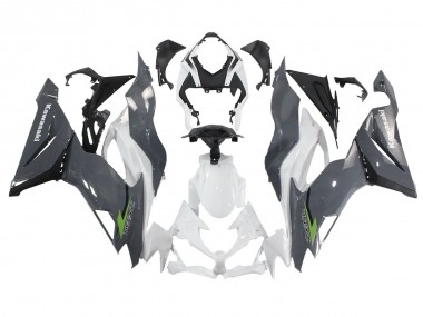 Carena Moto Kawasaki ZX6R 2019-2022 - Bianco Grigio Verde Economici