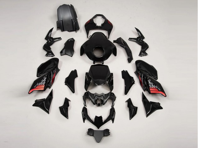 Carena Moto Kawasaki Z900 2020-2024 - Nero Rosso