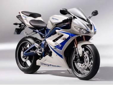 Carena Moto Triumph Daytona 675 2006-2008 - Argento Bianco Blu Economici